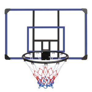 Wall-mounted basketball hoop 45 x 29 inches shatterproof back